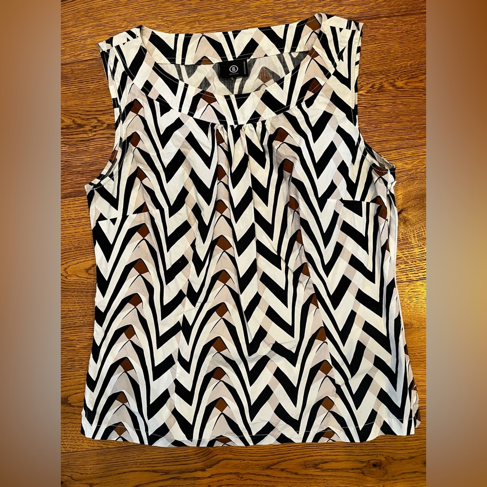 BOGNER Printed Cotton Tank - Size 10